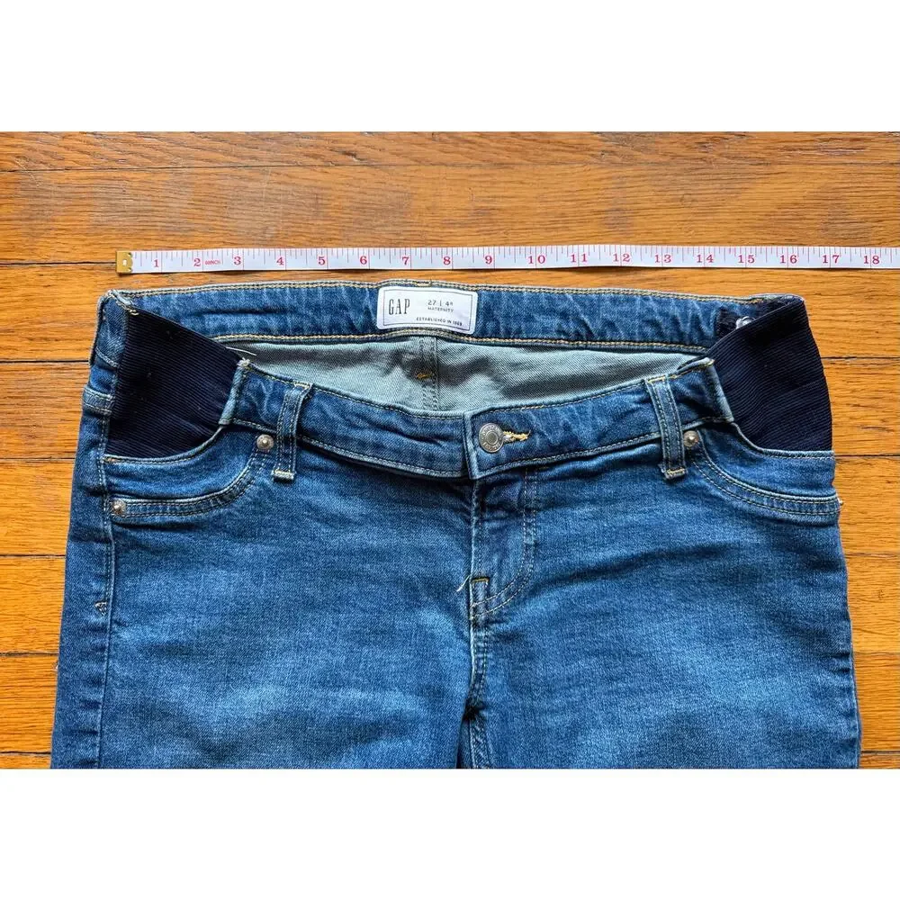 GAP Maternity Crop Jeans sz 4R/27 (expands to 32